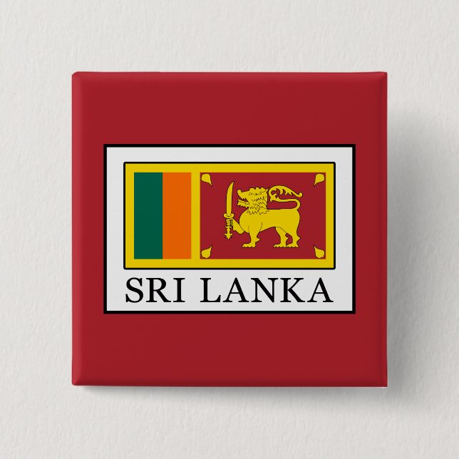 Bóton Quadrado 5.08cm Sri Lanka (Frente)