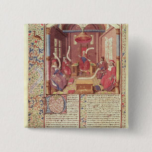 Bóton Quadrado 5.08cm St Augustine, Epicurus, Zeno, Antiochus &