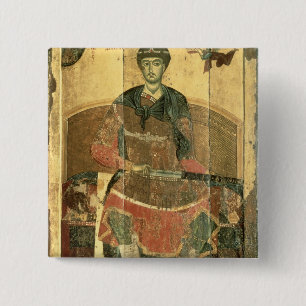 Bóton Quadrado 5.08cm St. Demetrius de Salonica, século XII