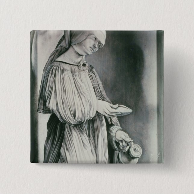 Bóton Quadrado 5.08cm St. Elizabeth (Frente)