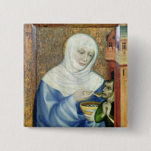 Bóton Quadrado 5.08cm St. Elizabeth de Hungria