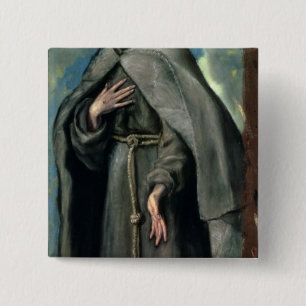 Bóton Quadrado 5.08cm St Francis de Assisi