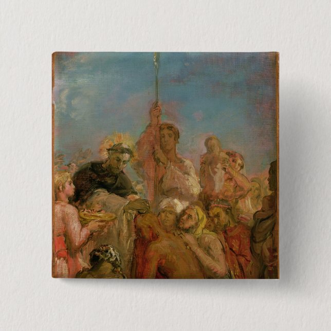 Bóton Quadrado 5.08cm St Francis Xavier (Frente)