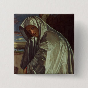 Bóton Quadrado 5.08cm St Mary Magdalene que aproxima o Sepulchre