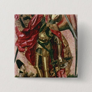 Bóton Quadrado 5.08cm St Michael e o dragão