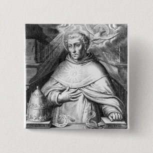 Bóton Quadrado 5.08cm St Thomas Aquinas