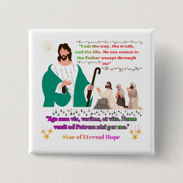 Bóton Quadrado 5.08cm Star of Eternal Hope