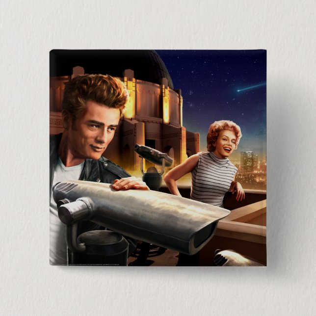 Bóton Quadrado 5.08cm Stargazers 2 (Frente)