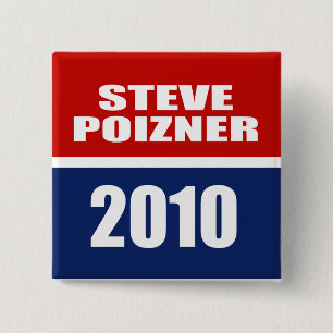BÓTON QUADRADO 5.08CM STEVE POIZNER PARA O GOVERNADOR