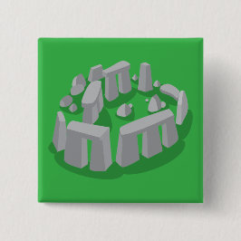 Bóton Quadrado 5.08cm Stonehenge da Inglaterra