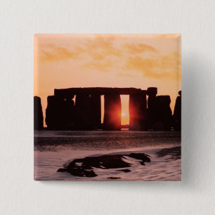 Bóton Quadrado 5.08cm Stonehenge, solstício de inverno
