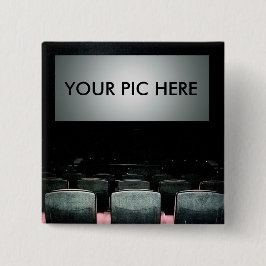 Bóton Quadrado 5.08cm Sua vida nos filmes