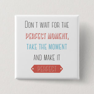 Bóton Quadrado 5.08cm Sucesso, Atitude, Objetivos Citação da Vida Motiva