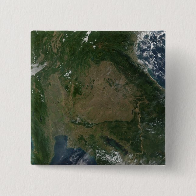 Bóton Quadrado 5.08cm Sudeste Asiático (Frente)