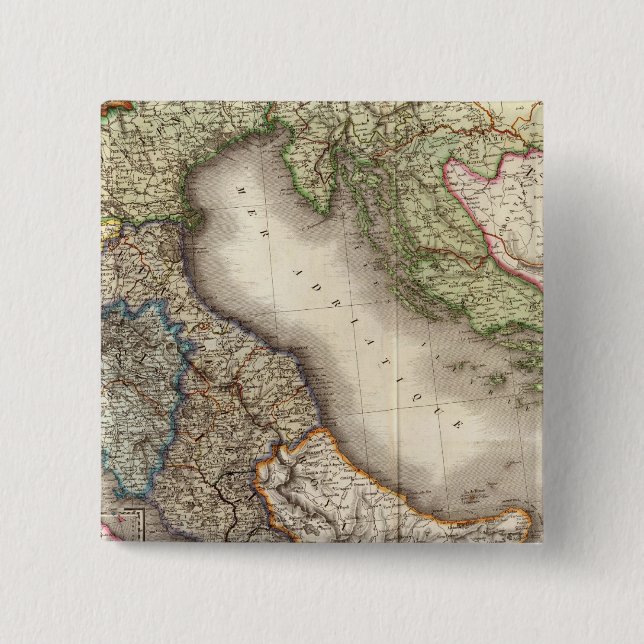 Bóton Quadrado 5.08cm Sudeste da França (Frente)