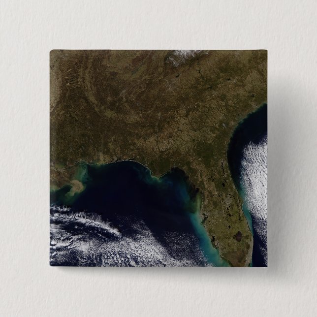 Bóton Quadrado 5.08cm Sudeste dos Estados Unidos (Frente)