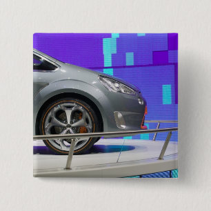 Bóton Quadrado 5.08cm SUIÇA, GENEBRA: 75. º Ano de Genebra Auto 5