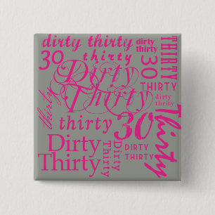 Bóton Quadrado 5.08cm Suja Trinta