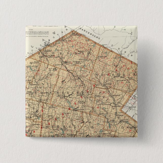 Bóton Quadrado 5.08cm Sullivan (Frente)