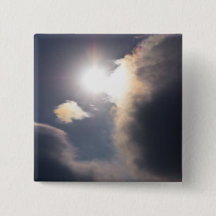 Bóton Quadrado 5.08cm Sundog Rainbow Cloud Burst Roupa e presentes