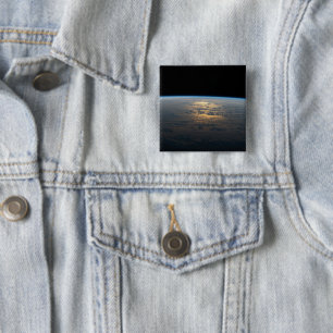 Bóton Quadrado 5.08cm Sunglint Beams De Um Pacífico Sul Parcialmente Nub