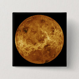 Bóton Quadrado 5.08cm Superfície do Planeta Vênus
