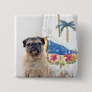 Bóton Quadrado 5.08cm Surf Pug