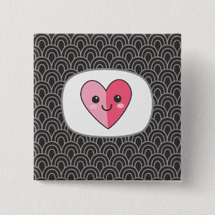 Bóton Quadrado 5.08cm Sushi Pin