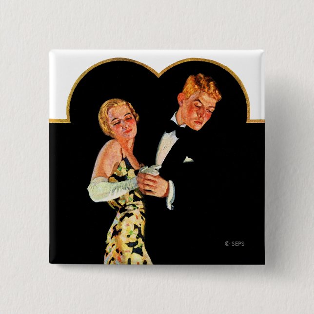 Bóton Quadrado 5.08cm Suspender Perdido (Frente)