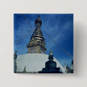 Bóton Quadrado 5.08cm Swamyambunath Stupa