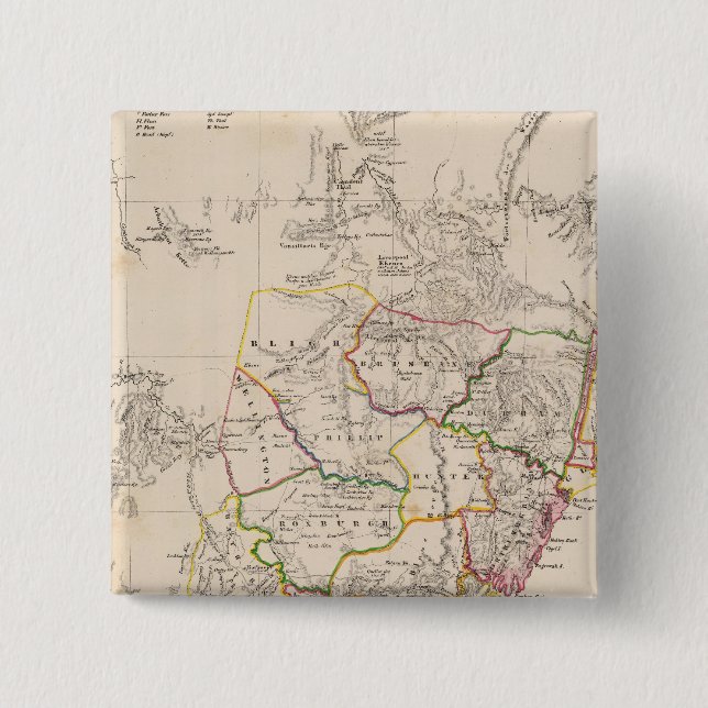 Bóton Quadrado 5.08cm Sydney Austrália (Frente)