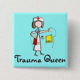 Bóton Quadrado 5.08cm T-shirt e presentes da rainha traumatismo" da