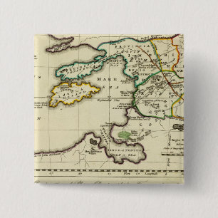 Bóton Quadrado 5.08cm Tabularum geographicarum