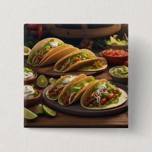 Bóton Quadrado 5.08cm Tacos