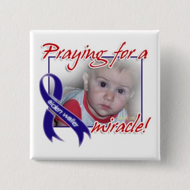 Bóton Quadrado 5.08cm Tamanho quadrado   do botão: 2 polegadas (Frente)