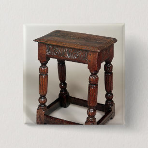 Bóton Quadrado 5.08cm Tamborete comum