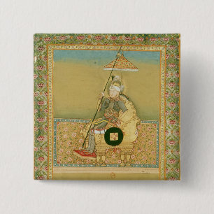Bóton Quadrado 5.08cm Tamerlane de um álbum dos retratos