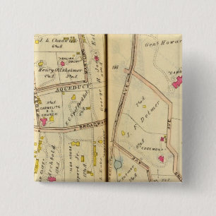 Bóton Quadrado 5.08cm Tarrytown, Nova York 3
