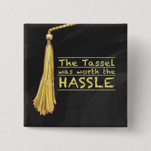 Bóton Quadrado 5.08cm Tassel Hassle Dourado