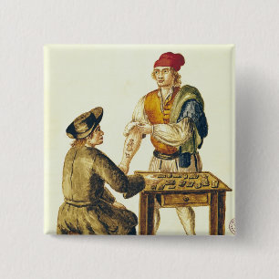 Bóton Quadrado 5.08cm Tattooer Venetian