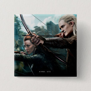 Bóton Quadrado 5.08cm TAURIEL™ e LEGOLAS GREENLEAF™ Movie Poster