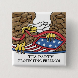 BÓTON QUADRADO 5.08CM TEA PARTY