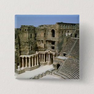 Bóton Quadrado 5.08cm Teatro romano em Bosra, Syria