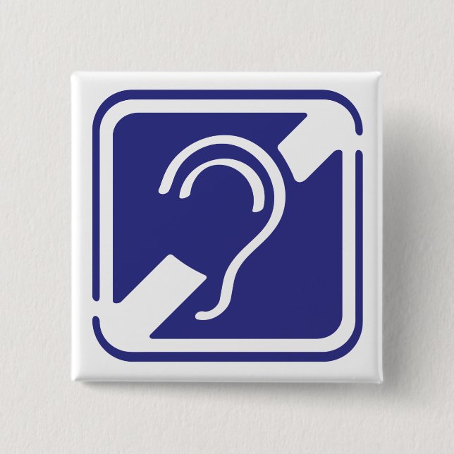 Bóton Quadrado 5.08cm Tecido, espinheiro, doofheid, georverlies teken (Frente)