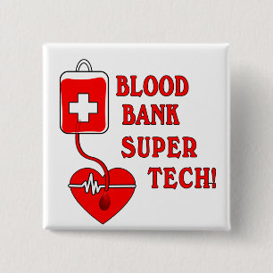 BÓTON QUADRADO 5.08CM TECNOLOGIA SUPER DO BANCO DE SANGUE