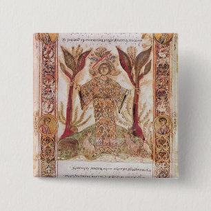 Bóton Quadrado 5.08cm Tellus, de Exultet mim, c.1030