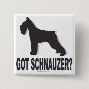 Bóton Quadrado 5.08cm Tem Schnauzer?