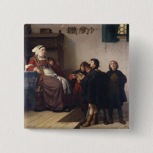 Bóton Quadrado 5.08cm Tema histórico, 1872