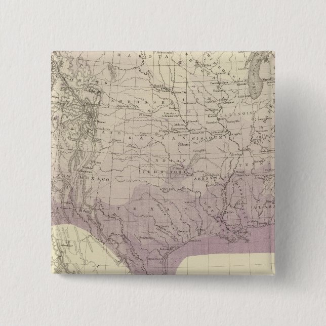 Bóton Quadrado 5.08cm Temperatura dos EUA (Frente)