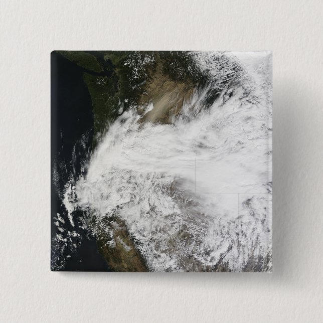 Bóton Quadrado 5.08cm Tempestade de poeira no leste de Washington, EUA (Frente)